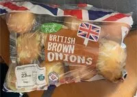 Mängden socker i British Brown Onions