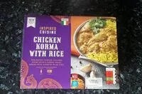 Mängden socker i Chicken Korma with rice