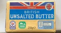 Mängden socker i British unsalted butter