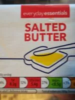 Mängden socker i Salted butter