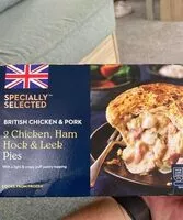 Mängden socker i Chicken, Ham And Hock Leek Pies