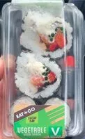 Mängden socker i Vegetable sushi snack