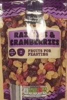 Mängden socker i Raisins & Cranberries