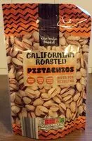 Mängden socker i Californian roasted pistachios