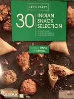 Mängden socker i Indian snack selection