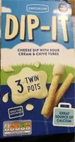 Mängden socker i Cheese dip with sour cream and chive tubes