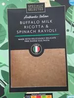 Mängden socker i Buffalo Milk Ricotta & Spinach Ravioli