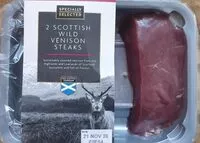 Mängden socker i Scottish Wild Venison Steaks
