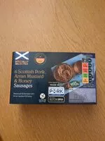 Mängden socker i Scottish pork, Arran Mustard and honey sausages