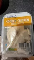 Mängden socker i Cooked chicken breast slices