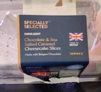 Mängden socker i Chocolate and sea salted caramel cheesecake slices