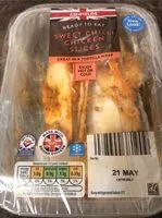 Mängden socker i Sweet chilli chicken slices