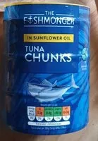 Mängden socker i Tuna Chunks in sunflower oil