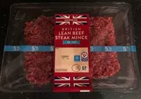 Mängden socker i Lean Beef steak mince