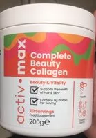Mängden socker i Complete beauty collagen
