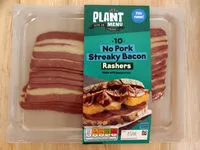 Mängden socker i No pork streaky bacon rashers