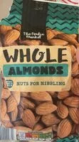 Mängden socker i Whole almonds