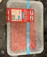 Mängden socker i British lean beef steak mince