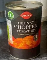 Mängden socker i Chunky chopped tomatoes