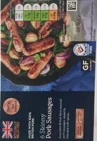 Mängden socker i 6 Skinny Pork Sausages