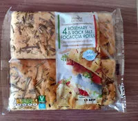 Mängden socker i Rosemary & Rock Salt Focaccia Rolls