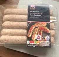 Mängden socker i Cumberland pork sausage