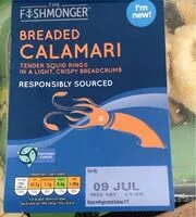 Mängden socker i Breaded calamari