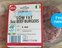 Mängden socker i Low fat beef burgers