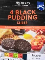 Mängden socker i 4 Black Pudding Slices