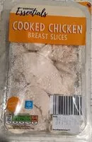 Mängden socker i Cooked chicken breast slices
