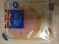 Mängden socker i British breaded ham