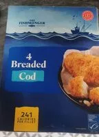 Mängden socker i 4 Breaded Cod