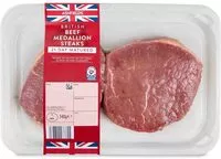 Mängden socker i 21 day matured British beef medallion steak