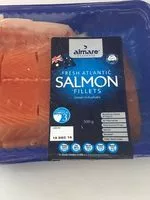Mängden socker i Fresh atlantic salmon
