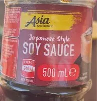 Mängden socker i Asia soy sauce