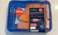 Mängden socker i Fresh tasmanian skin on salmon fillets