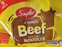 Mängden socker i 2 Minute Noodles Beef Flavoured Noodles