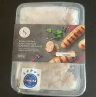 Mängden socker i pork, pepper and oregano goirmet sausages