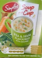 Mängden socker i Soup in a cup pea and ham