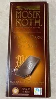 Mängden socker i Moser roth Finest Dark Caramel Sea Salt