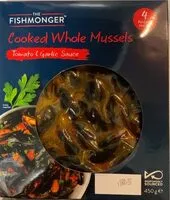 Mängden socker i Cooked Whole Mussels