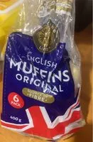 Mängden socker i English muffins original