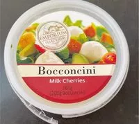 Mängden socker i Bocconcini milk cherries