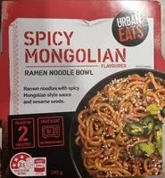 Mängden socker i Spicy Mongolian ramen noodle bowl