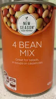 Mängden socker i 4 Bean Mix