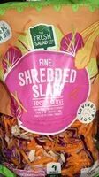 Mängden socker i Fine shredded slaw