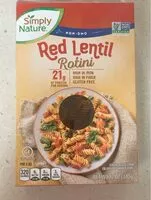 Mängden socker i Red lentil rotini