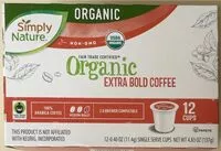 Mängden socker i Organic extra bold coffee