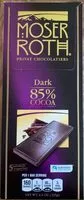Mängden socker i Dark 85% cocoa
