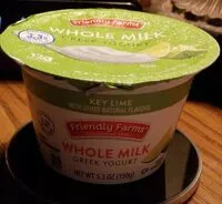 Mängden socker i Whole milk greek yogurt key lime